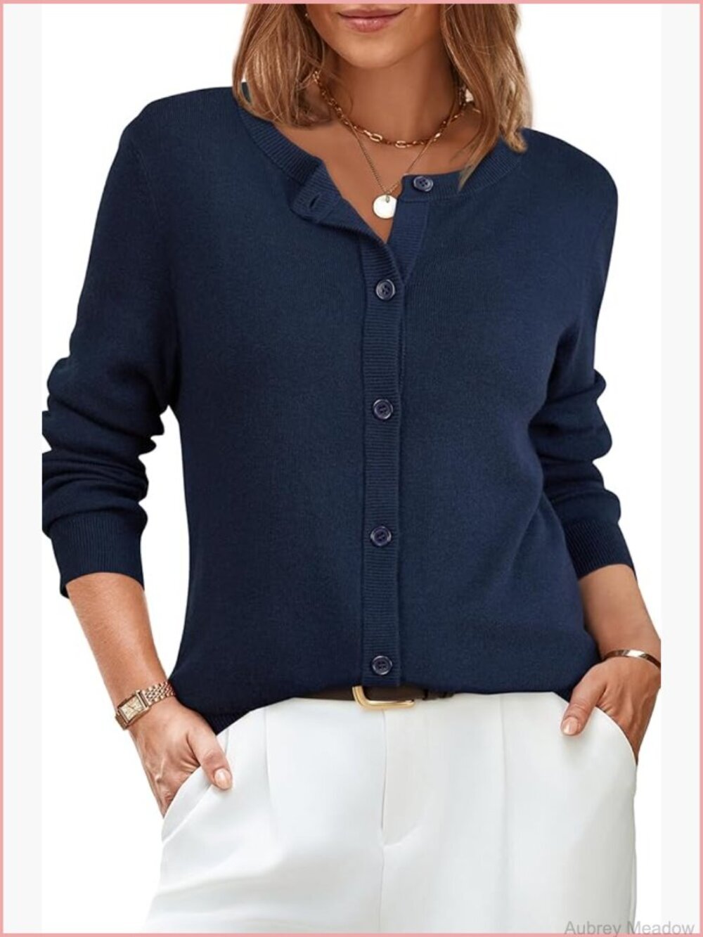 Women's Wool Blend Lightweight Cardigan Sweater Business Casual